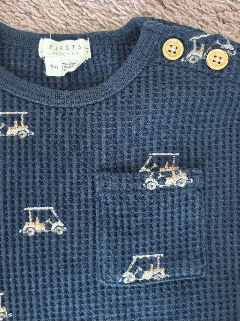 Petit Lem Golf Cart Thermal Organic Cotton Set